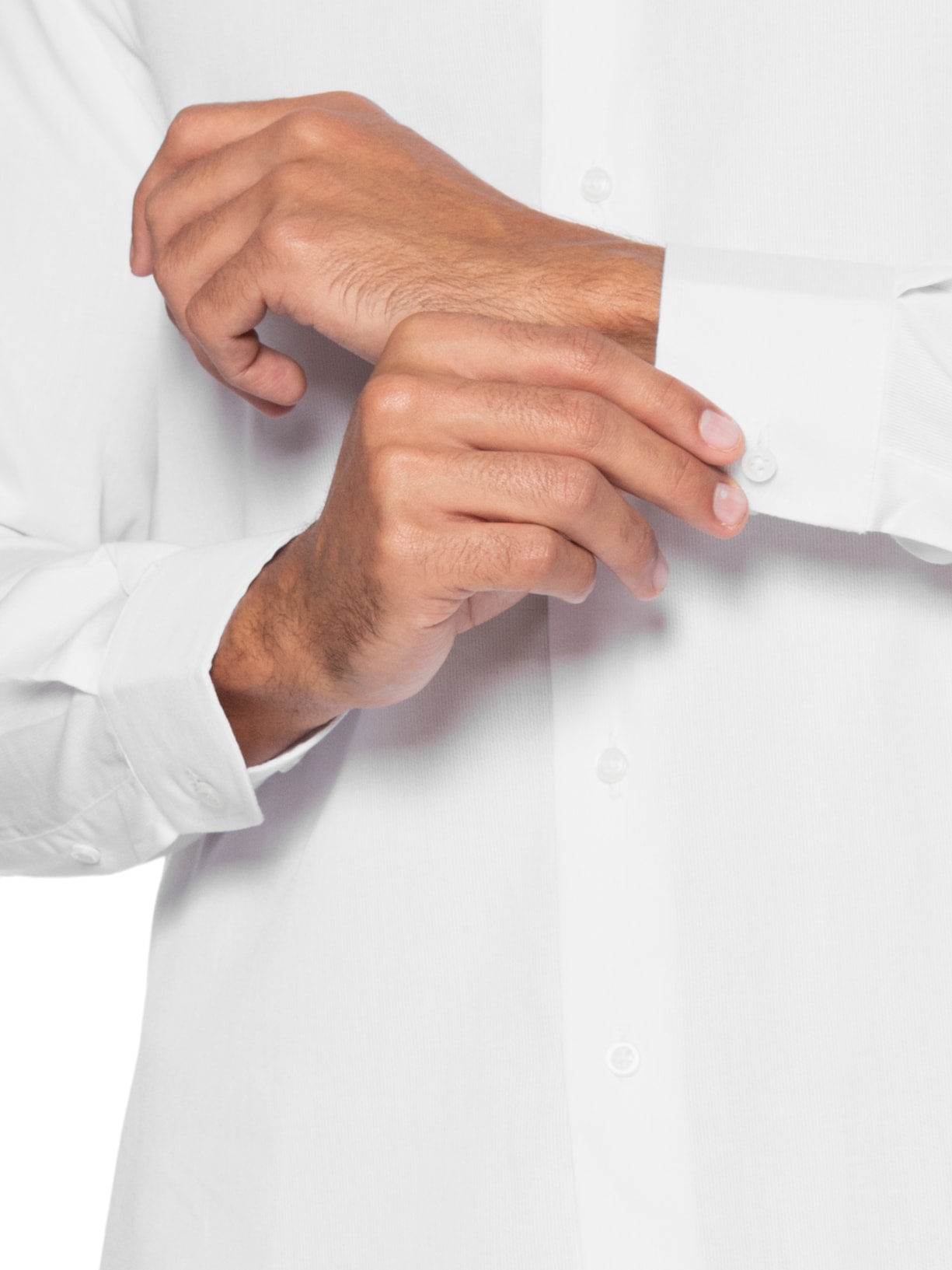 Camisa Social Masculina em Algodão  Branco Paramount Alfaiataria