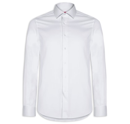 Camisa Social Masculina em Algodão - Off White