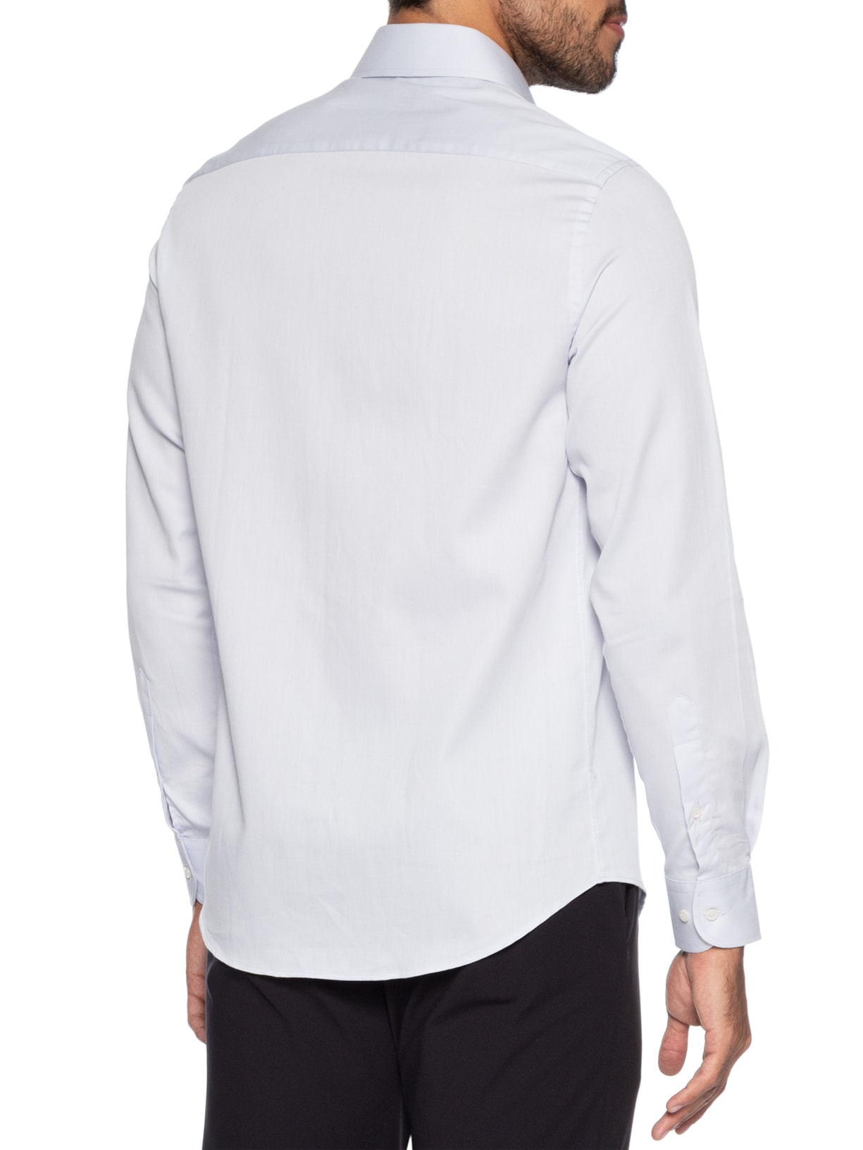 Camisa Social Masculina em Algodão Off White Paramount Alfaiataria