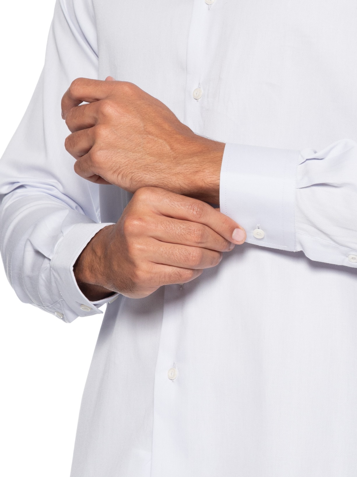 Camisa Social Masculina em Algodão Off White Paramount Alfaiataria