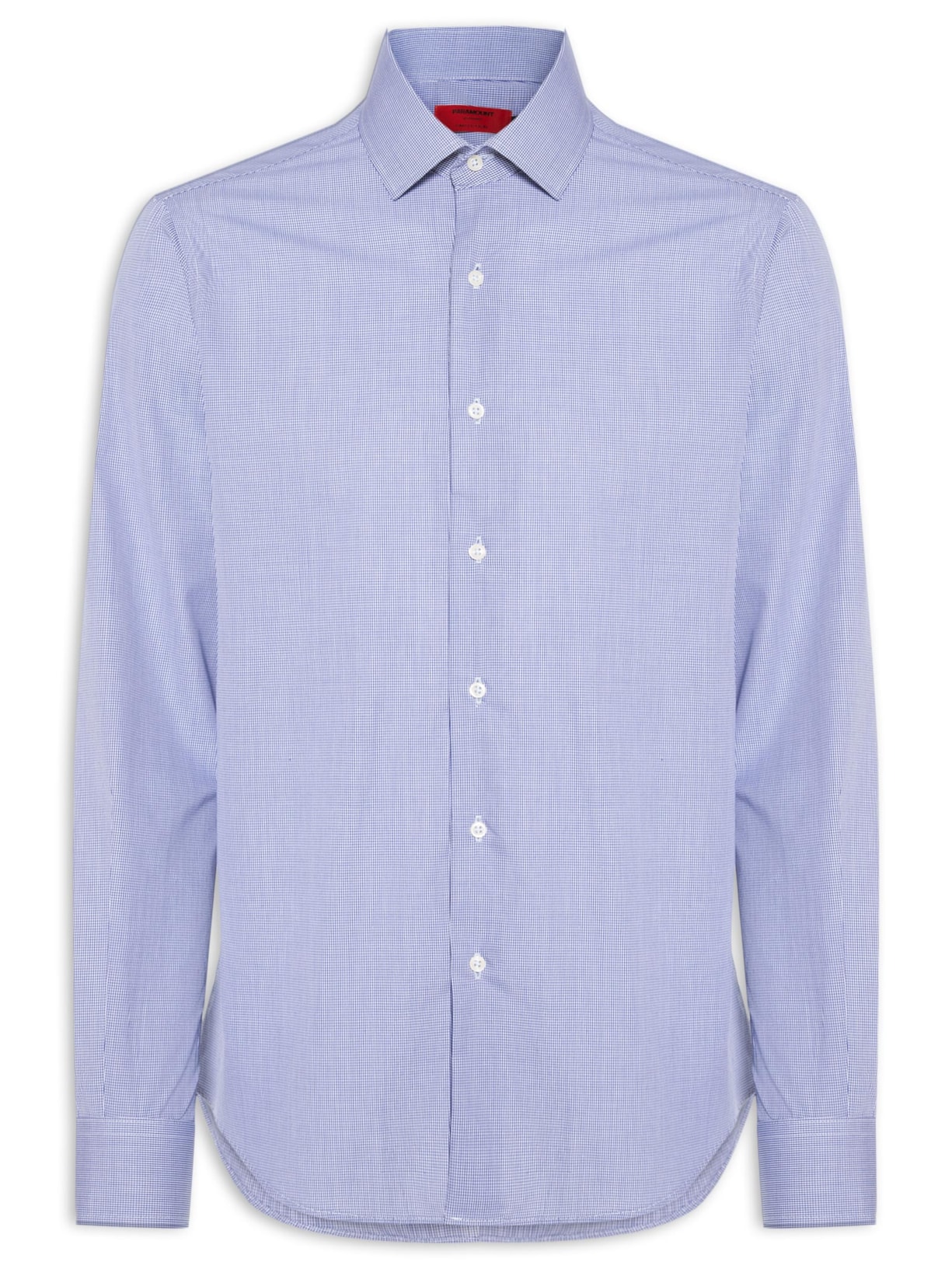 Camisa Social Masculina Em Pima Cotton Azul Paramount Alfaiataria
