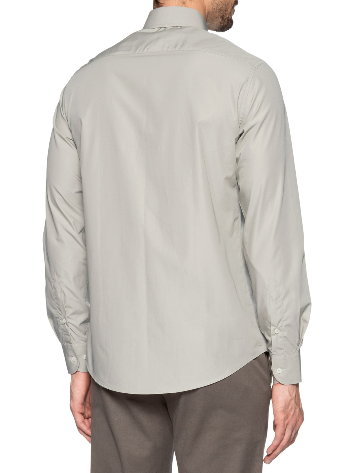 Camisa Social Masculina Em Tricoline Paper Bege Paramount Alfaiataria