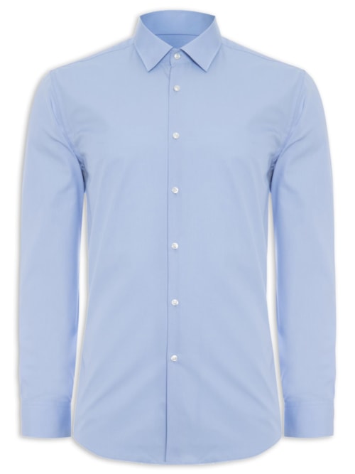 Camisa Social Masculina Kenno - Azul