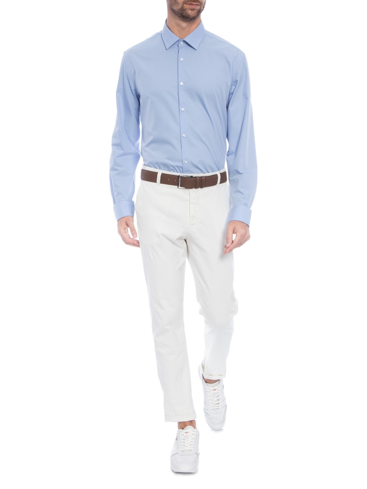 Camisa Social Masculina Kenno Azul Hugo