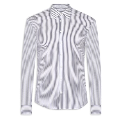 Camisa Social Masculina Lyvia Slim Fit - Branco