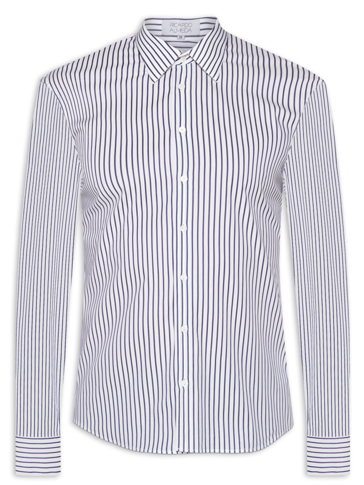Camisa Social Masculina Lyvia Slim Fit - Branco