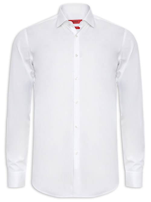 Camisa Social Masculina Manga Longa Kenno - Branco