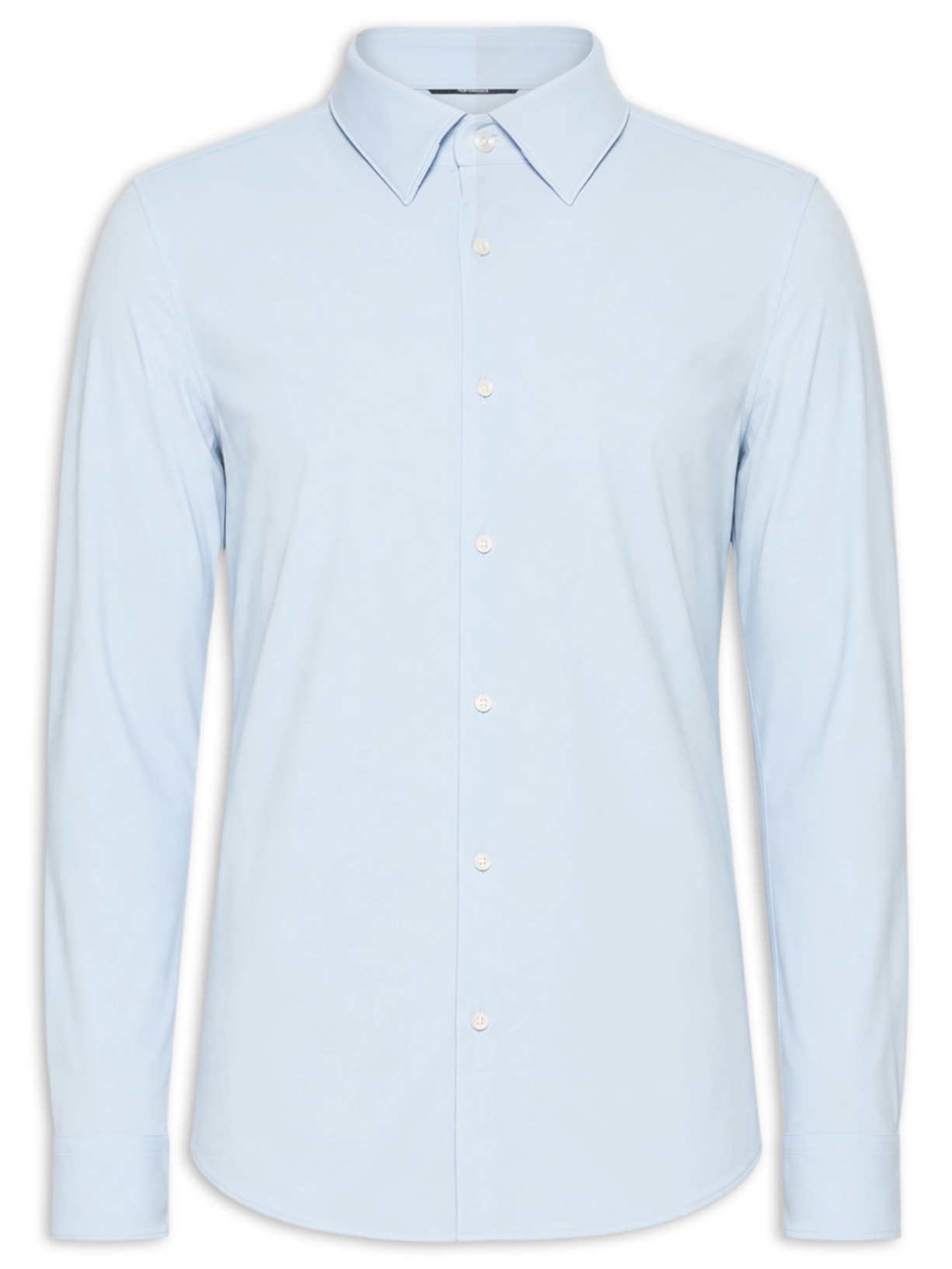 Camisa Social Masculina Manga Longa P-Hank-S-K Azul Boss