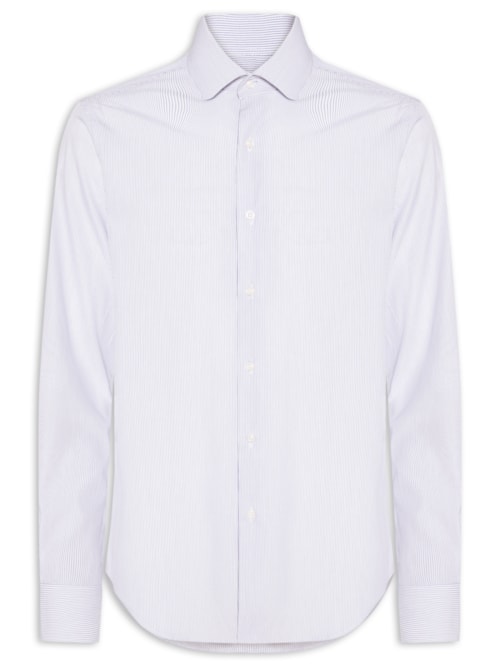 Camisa Social Masculina Premium Tricoline 100/2 - Branco