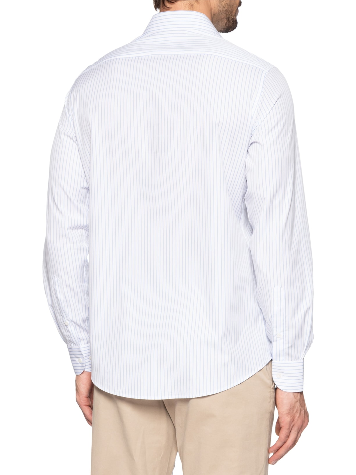 Camisa Social Masculina Premiun Tricoline 100/2 Branco Paramount Alfaiataria
