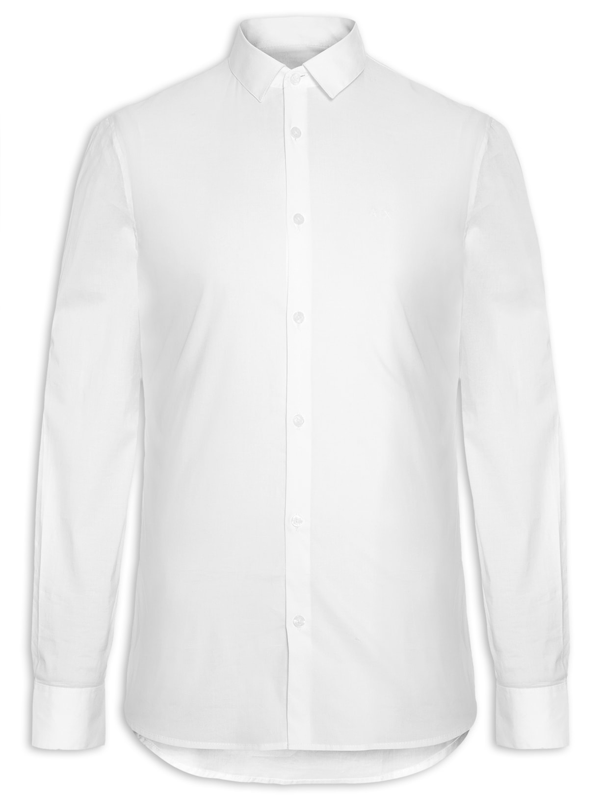 Camisa Social Masculina Slim Fit Em Algodão - Branco