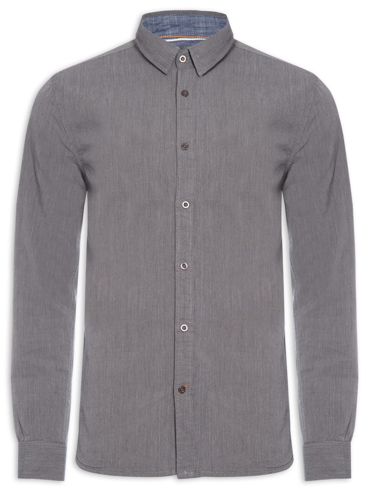 Camisa Tricoline Relax - Cinza