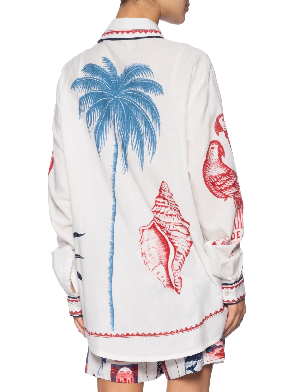 Camisa Tropical Vintage Off White Farm