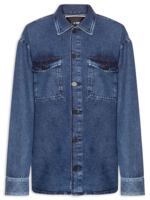 Camisa Unissex Jeans - Azul