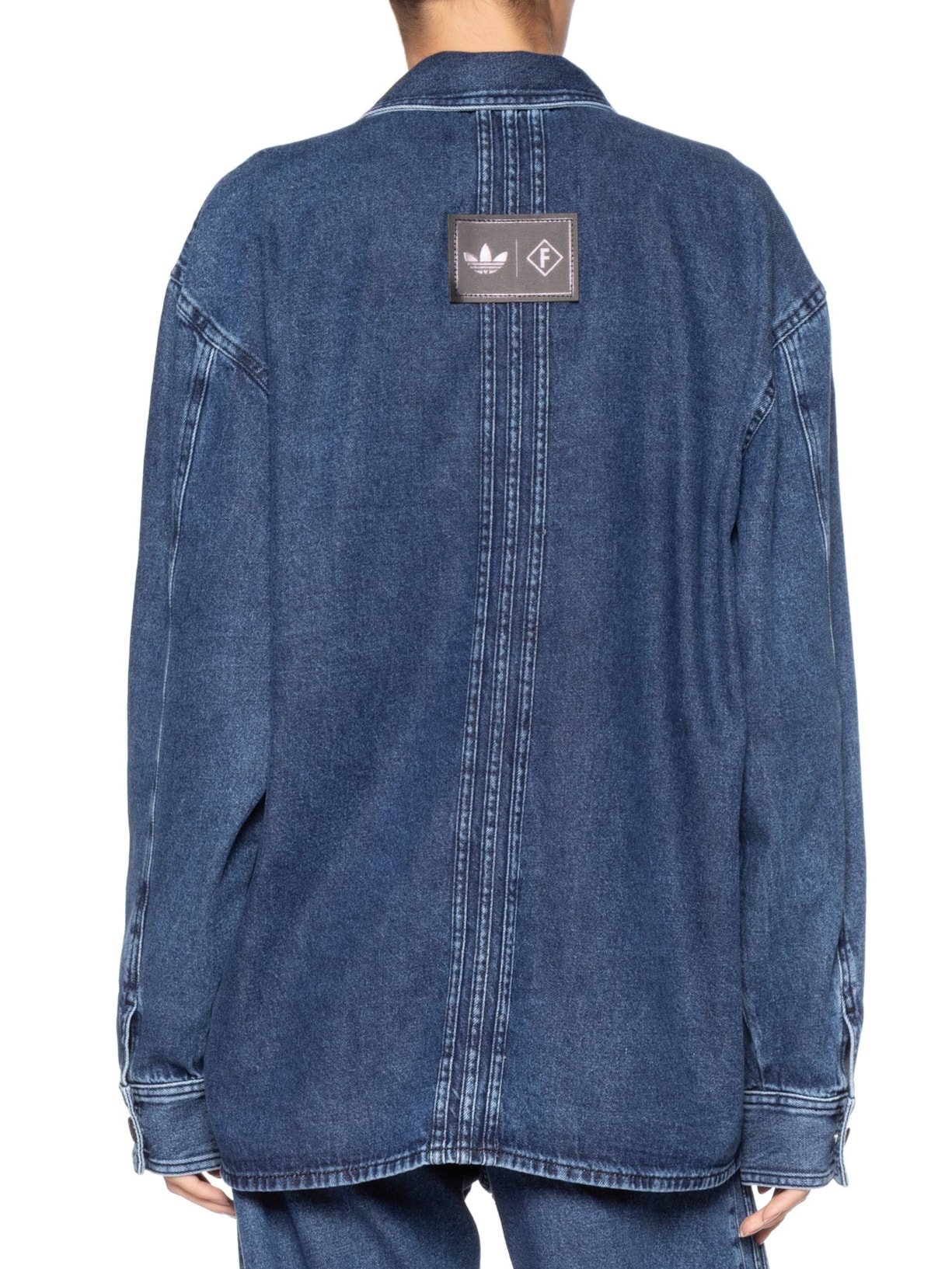 Camisa Feminina Jeans Azul Forum + Adidas