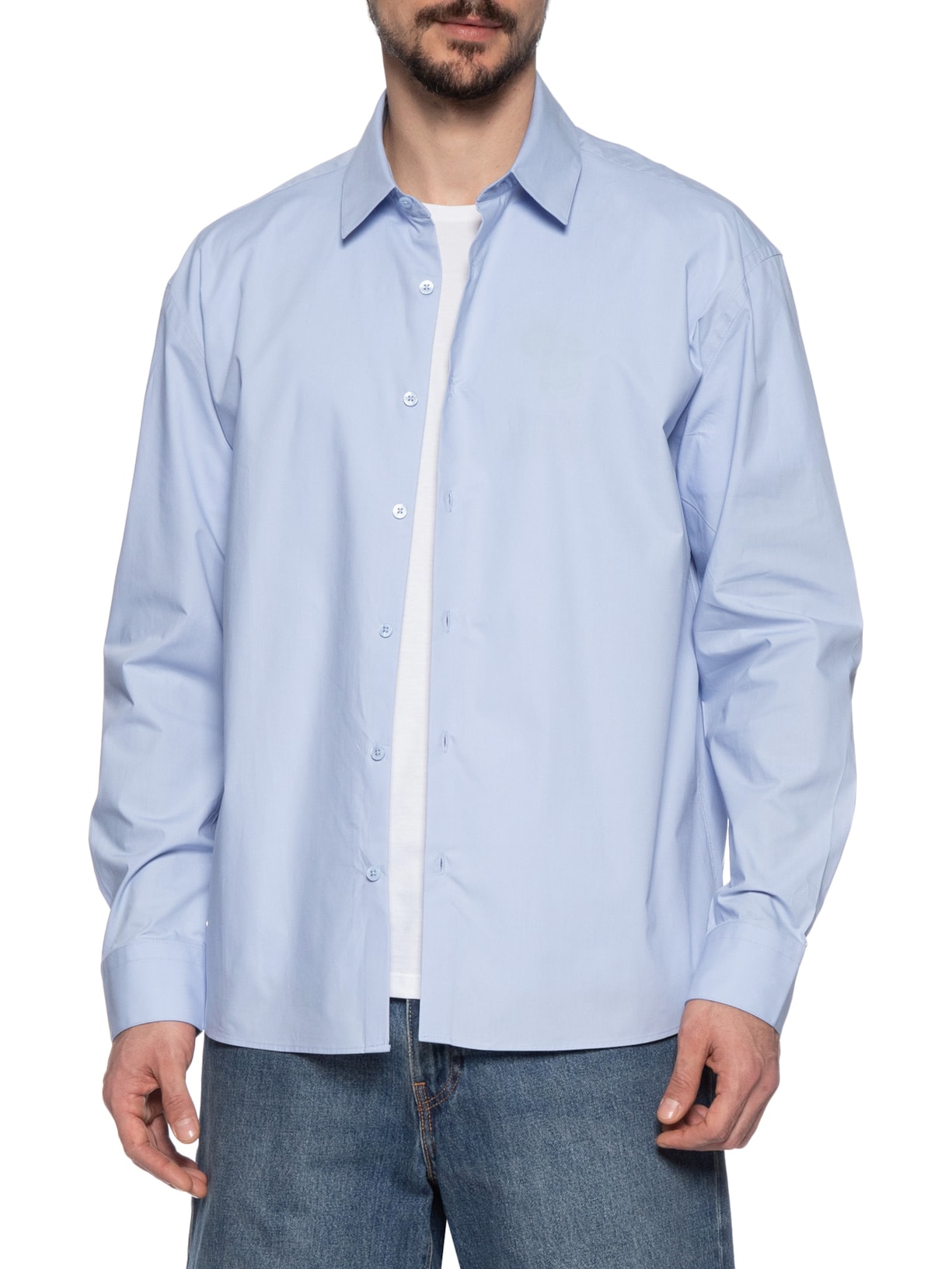 Camisa Unissex Oversized Busan Azul Cohí