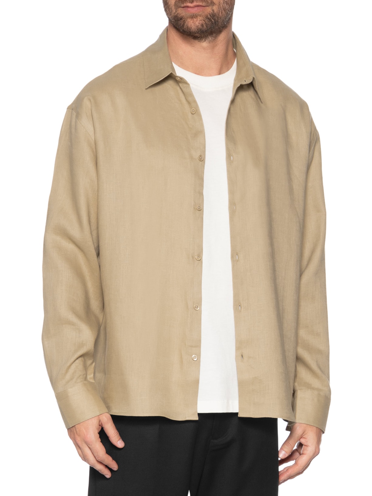 Camisa Unissex Oversized Seoul Bege Cohí