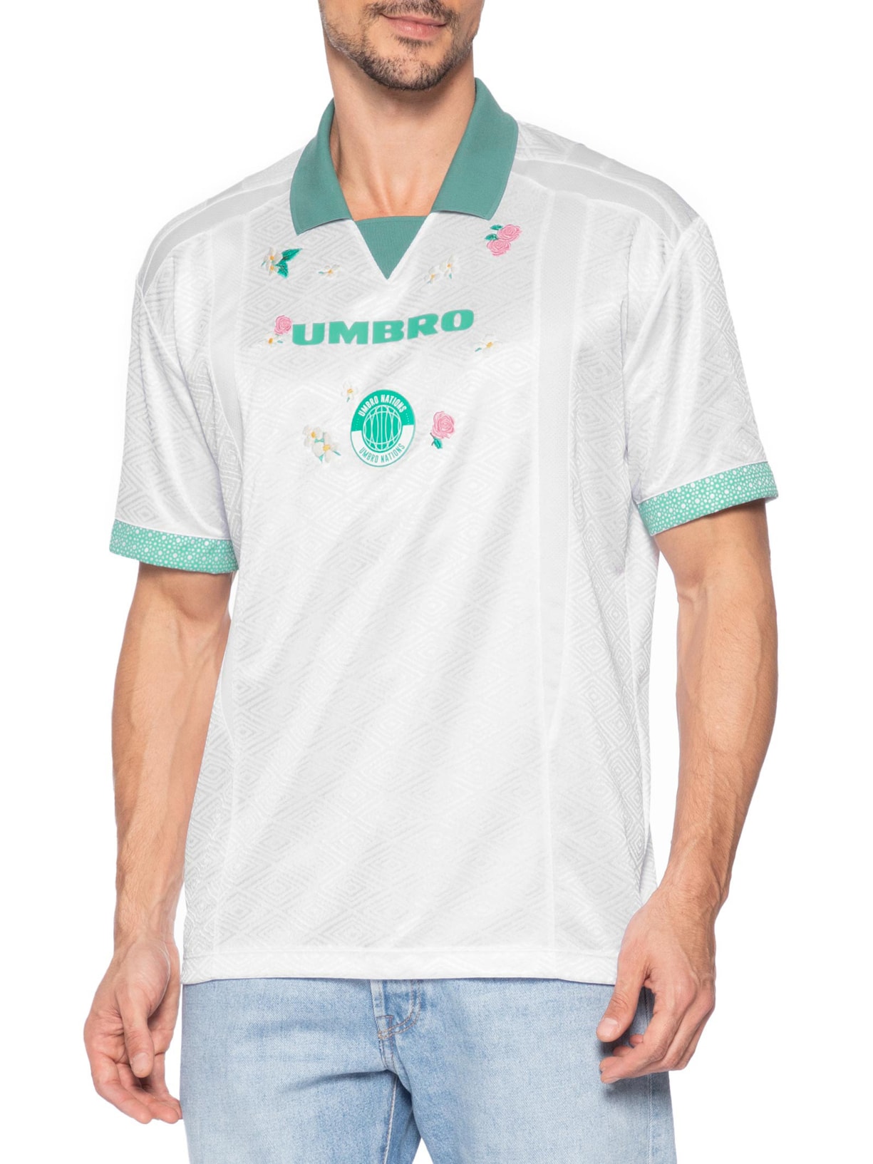Camisa Unissex Umbro UWN Fleur Du Desert Branco Umbro