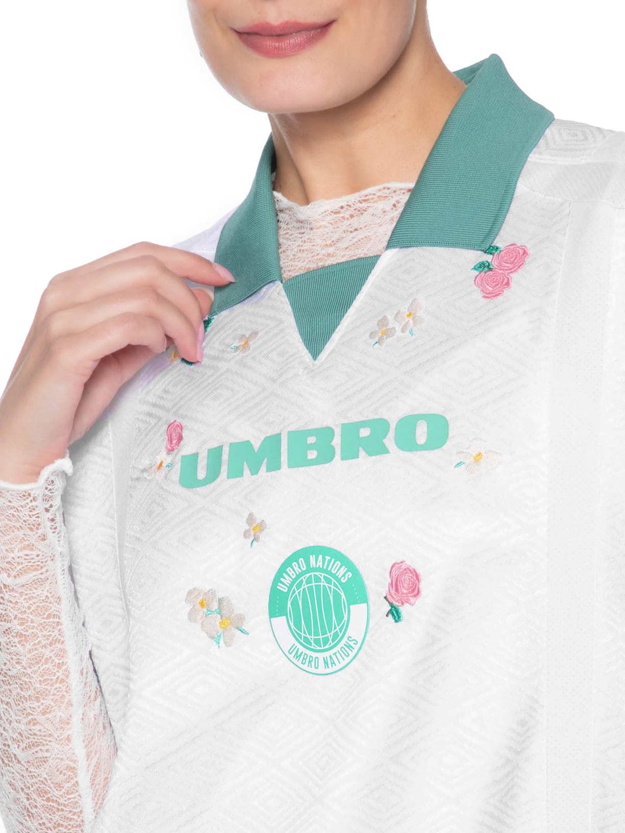Camisa Unissex Umbro UWN Fleur Du Desert Branco Umbro