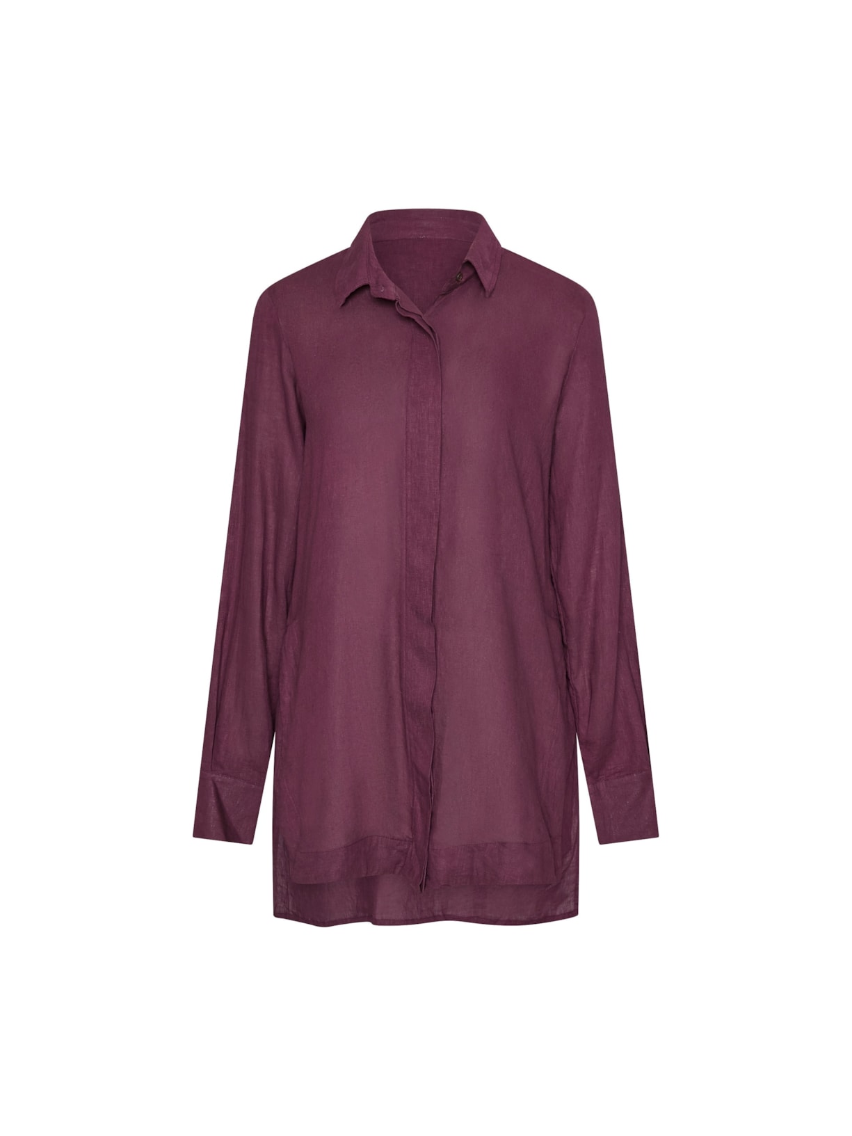 camisão em viscose com linho orla cabernet Suntime