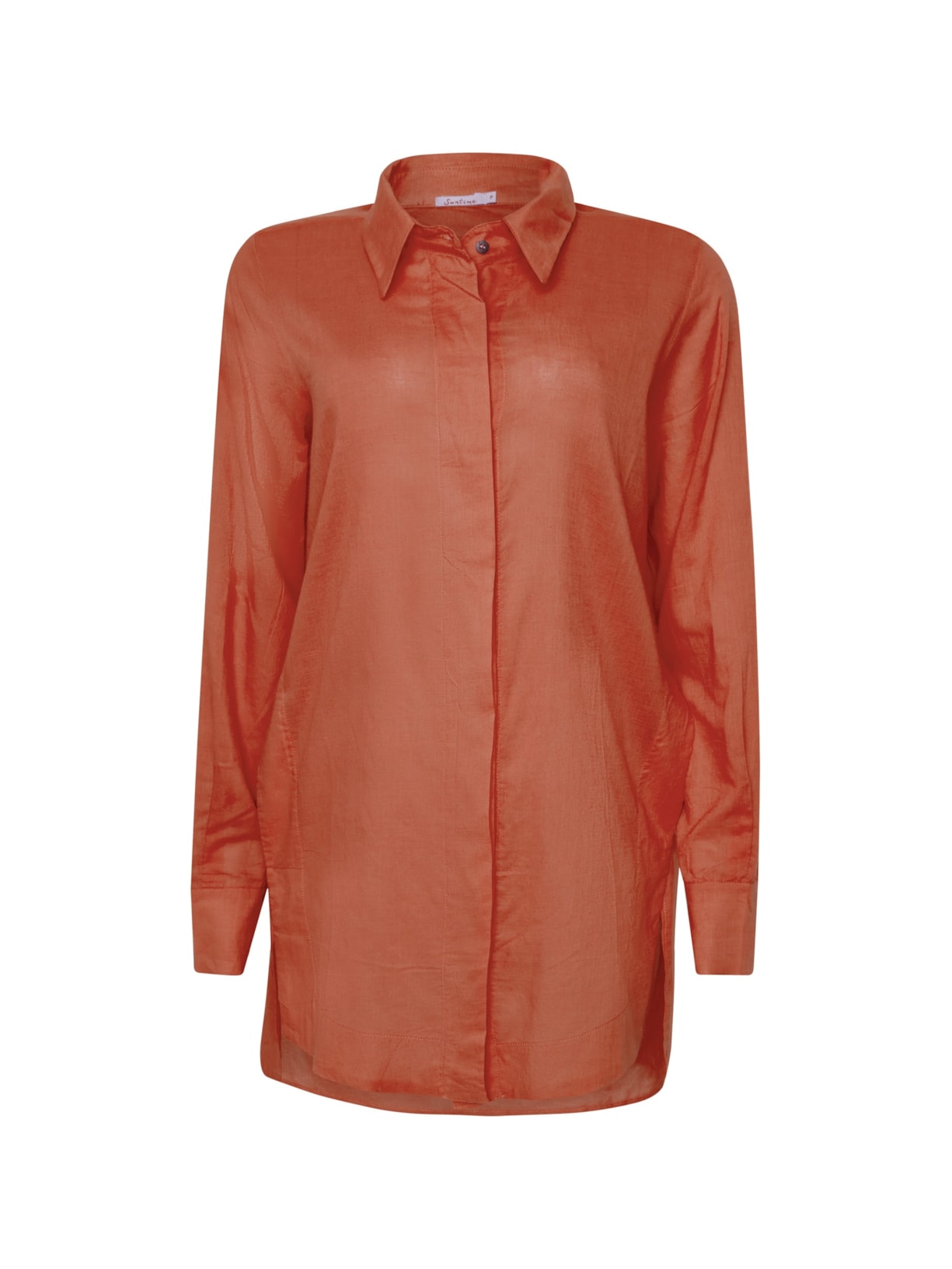 Camisão Voil Em Algodão - Marrom