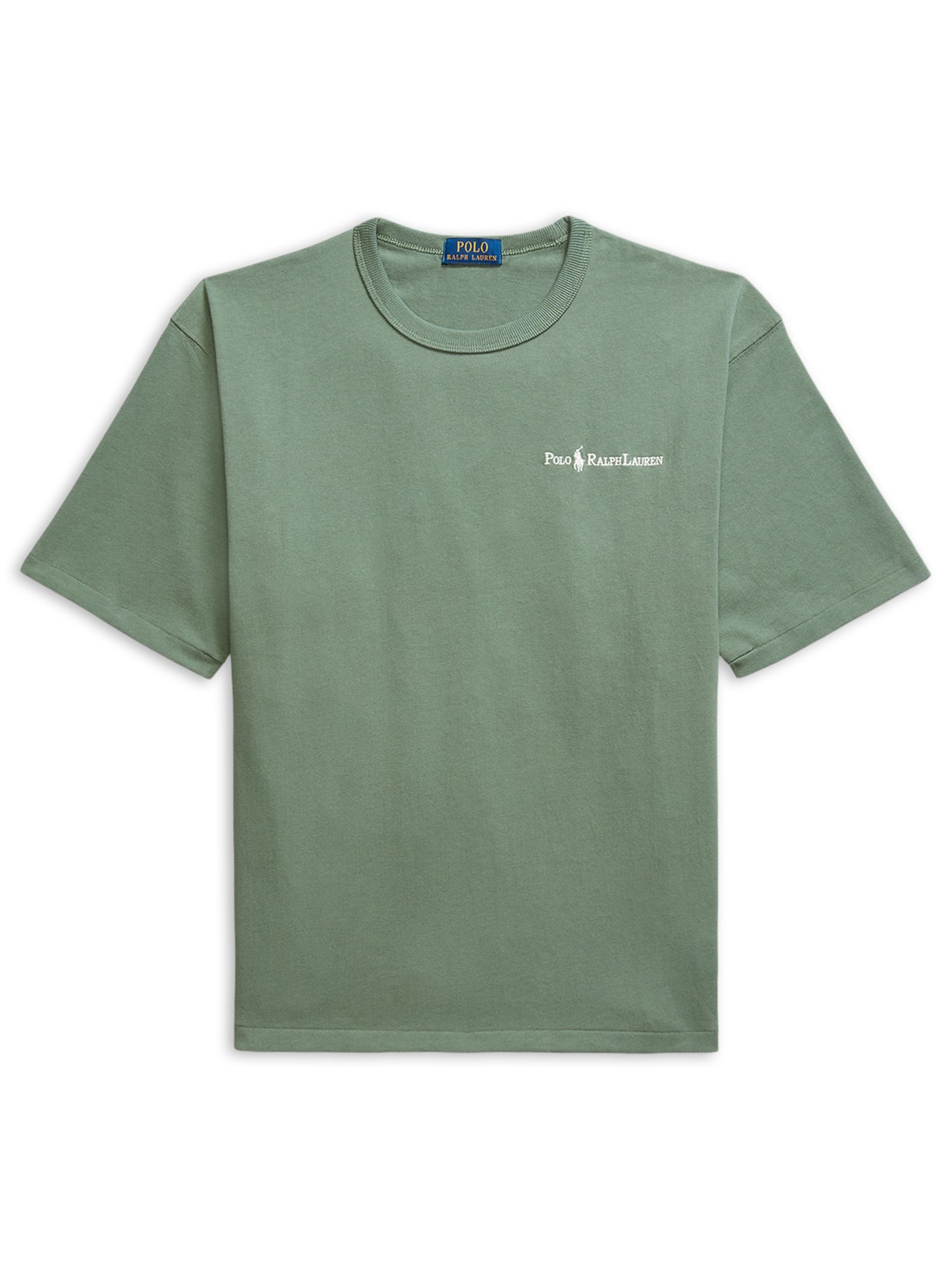 Camisera Masculina Manga Curta Relaxed Full Logo Verde Polo Ralph Lauren