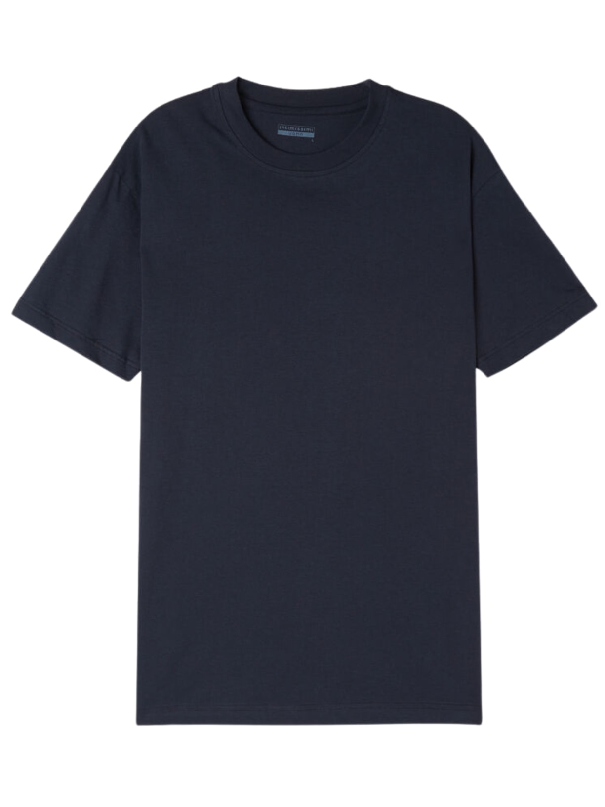 Camiset Muscle Fit Em Algodão - Azul