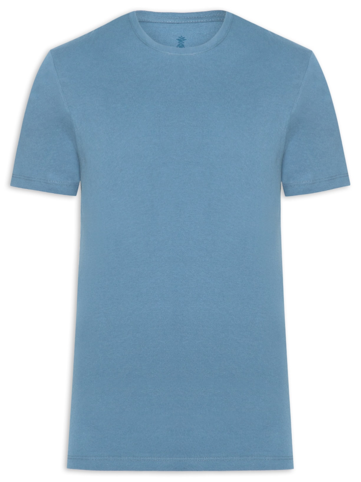 Camiseta Básica Masculina Em Algodão Azul Pineapple