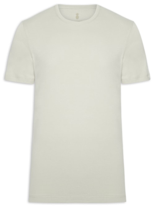 Camiseta Básica Masculina Em Algodão - Cinza