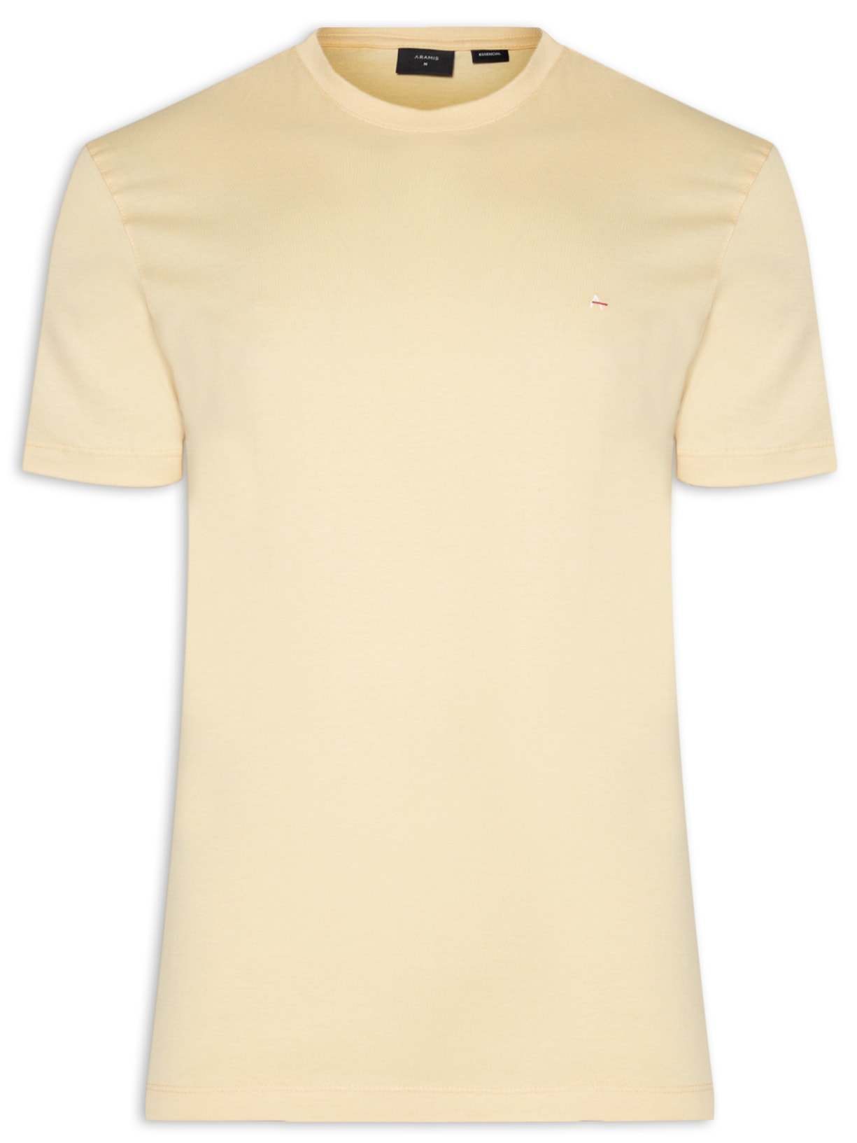 Camiseta Básica Masculina em Algodão – Amarelo Aramis
