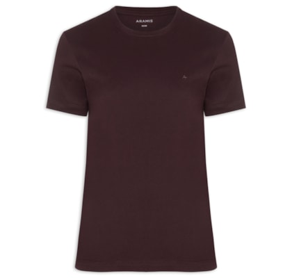 Camiseta Básica Masculina em Algodão – Bordô