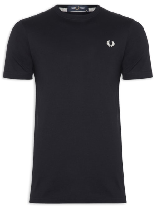 Camiseta Básica Masculina Regular Fit Gola Careca Em Algodão - Azul