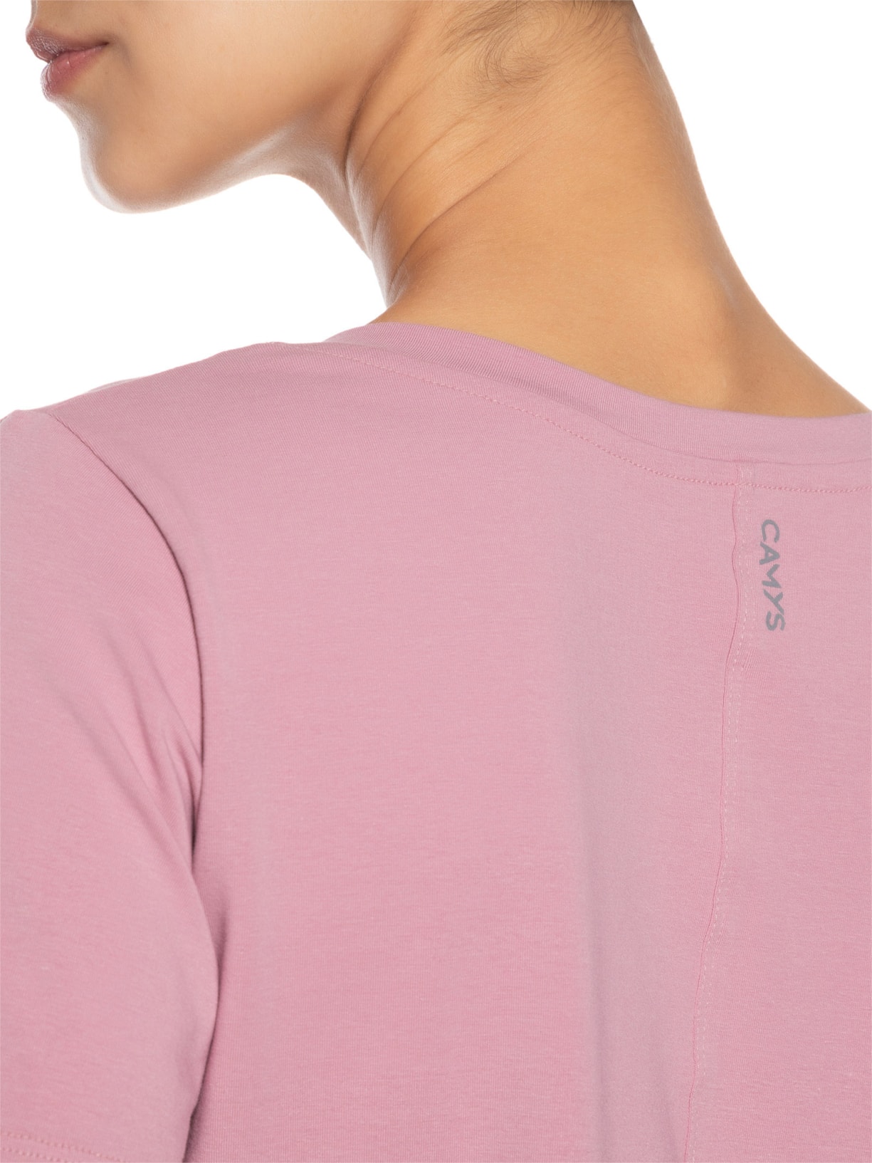 Camiseta Camys Gola V Rosa  Camys