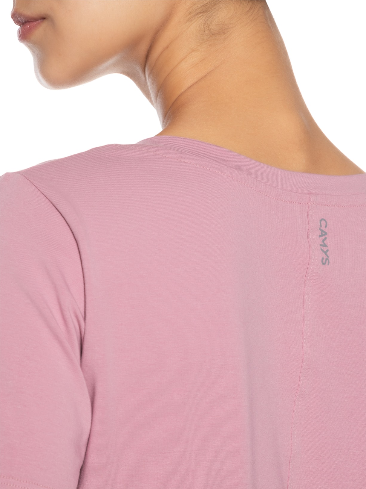 Camiseta Camys Gola V Rosa  Camys