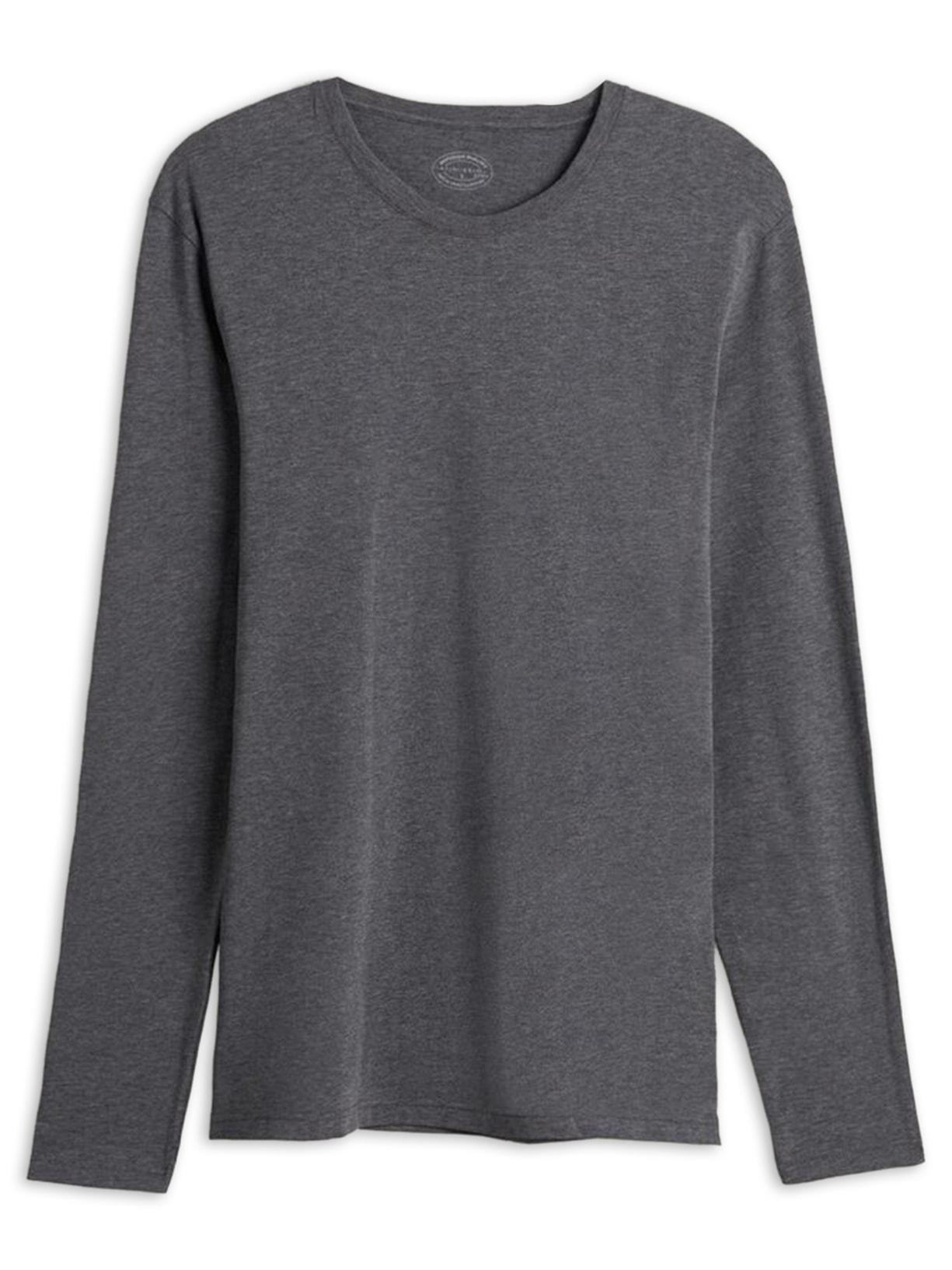 Camiseta De Manga Comprida De Algodão Supima® - Cinza