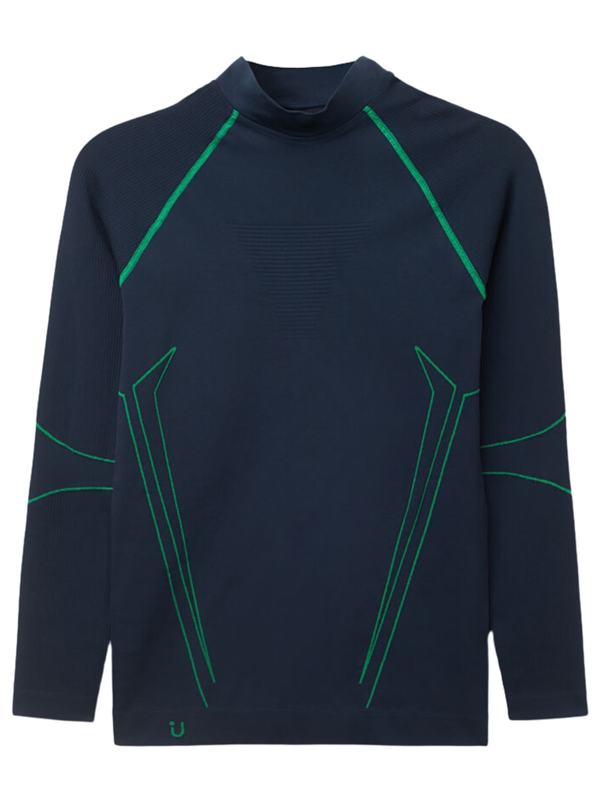 Camiseta De Manga Comprida Esportiva - Azul