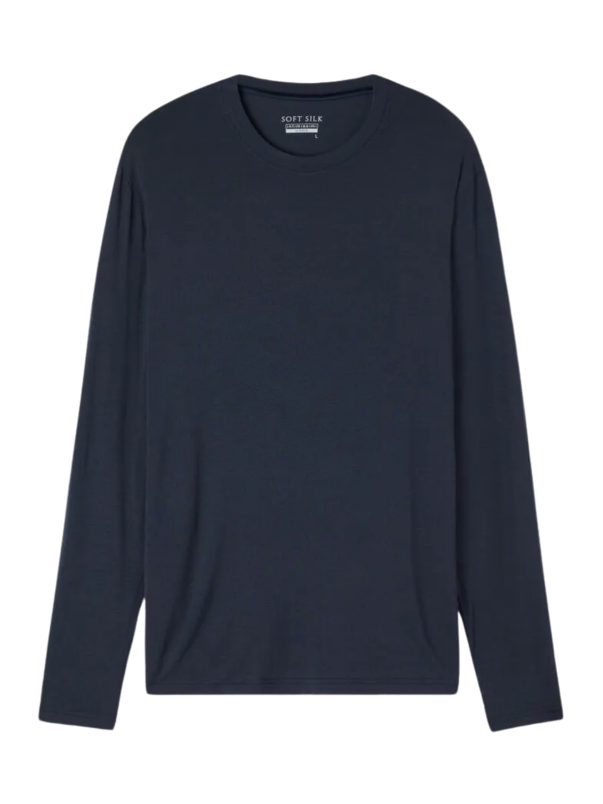 Camiseta De Manga Comprida Soft Silk - Azul