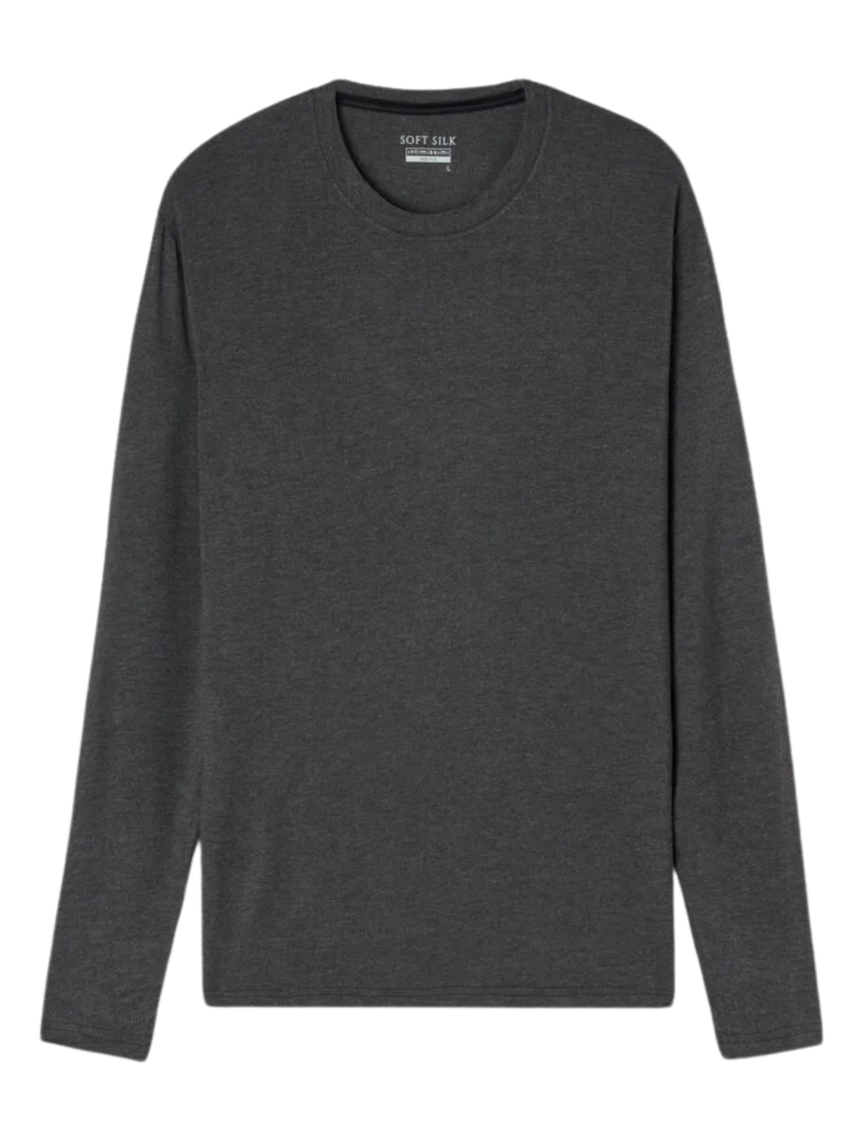 Camiseta De Manga Comprida Soft Silk - Cinza