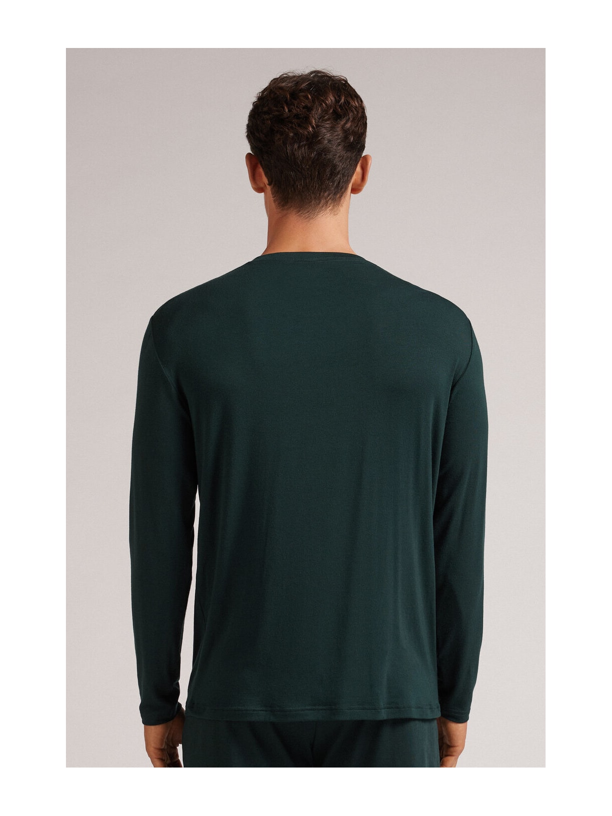 Camiseta De Manga Comprida Soft Silk Verde Intimissimi