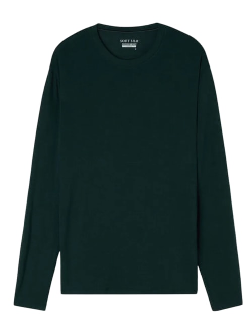 Camiseta De Manga Comprida Soft Silk - Verde