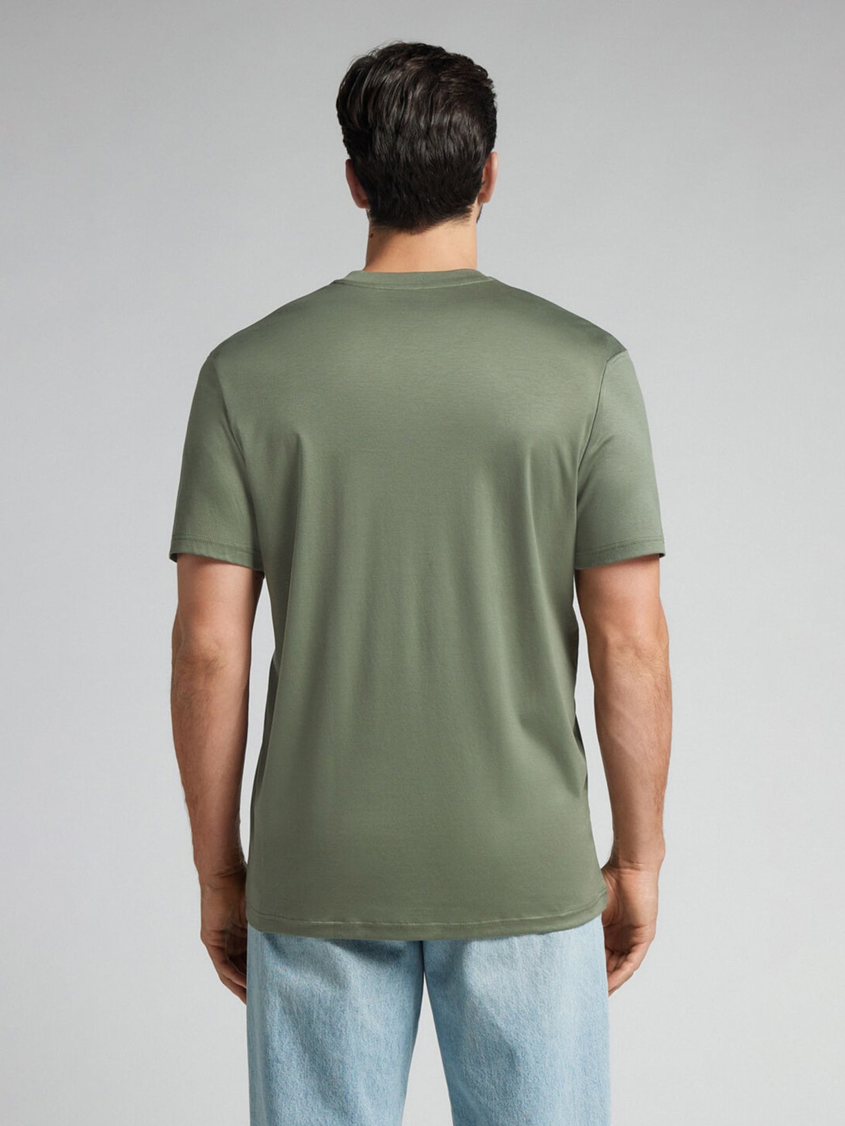 Camiseta De Manga Curta Em Algodão Premium Superlight Verde Intimissimi