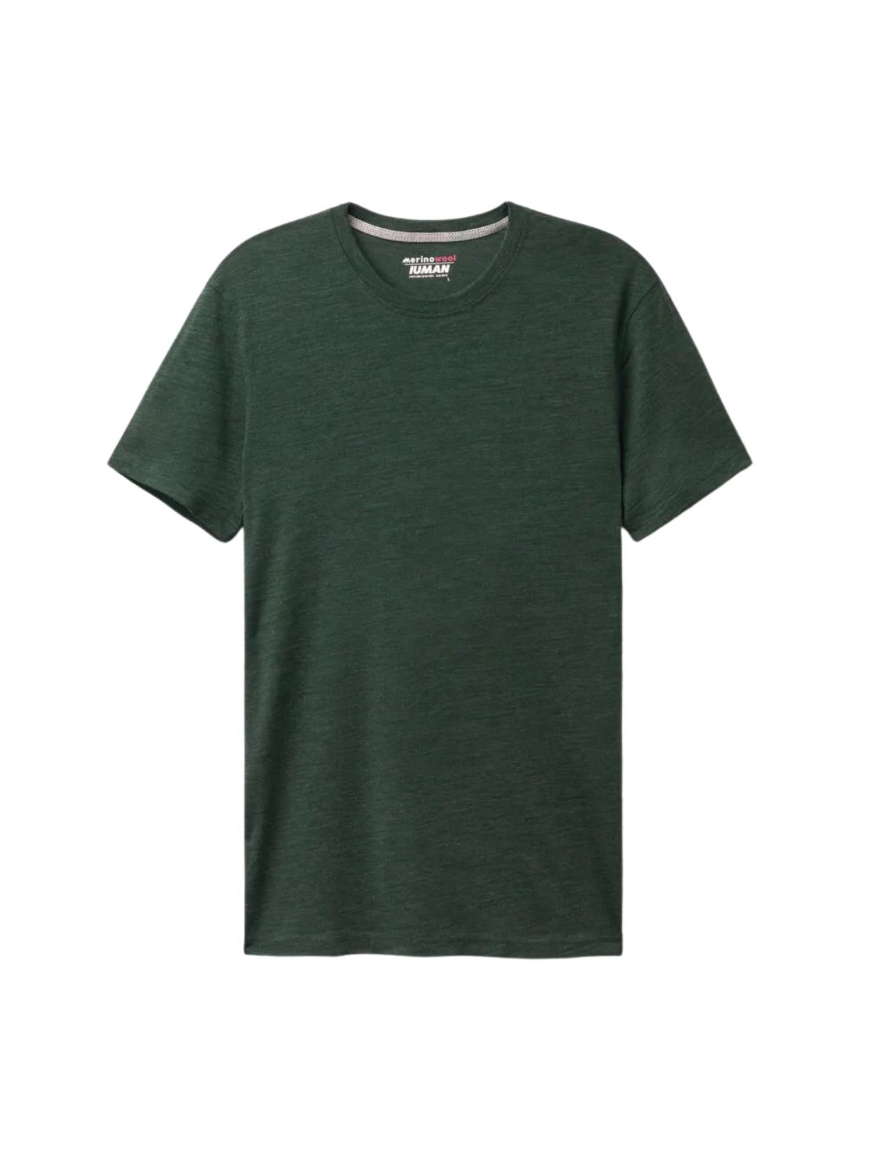 Camiseta De Manga Curta Em Lã Merino Elástica - Verde