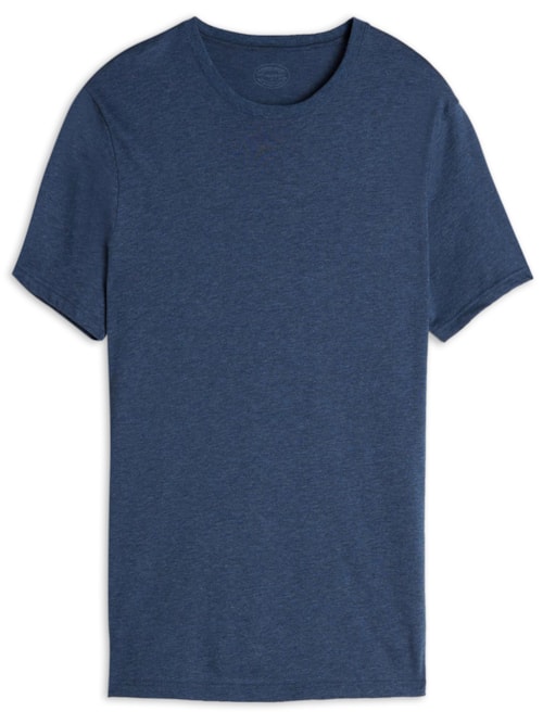 Camiseta De Manga Curta Gola De Algodao Supima® - Azul