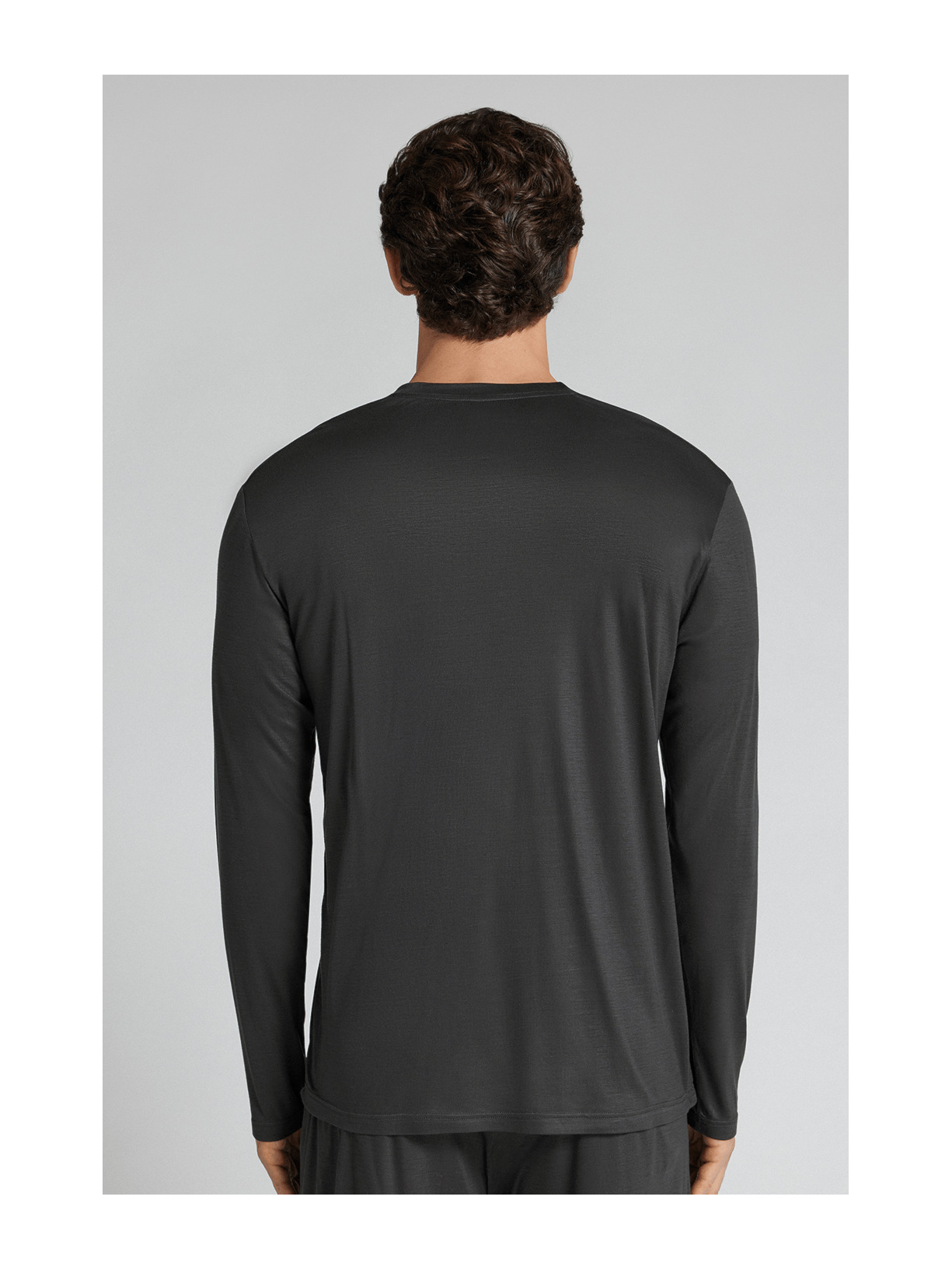 Camiseta De Manga Longa Premium Soft Technology Cinza Intimissimi