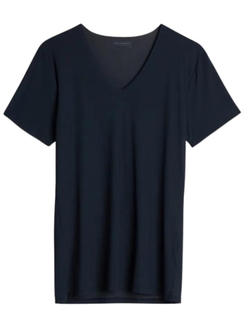 Camiseta De Micro-Rede Corte Vivo - Azul