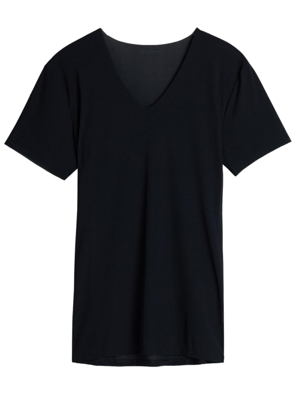 Camiseta De Micro-Rede Corte Vivo - Preto