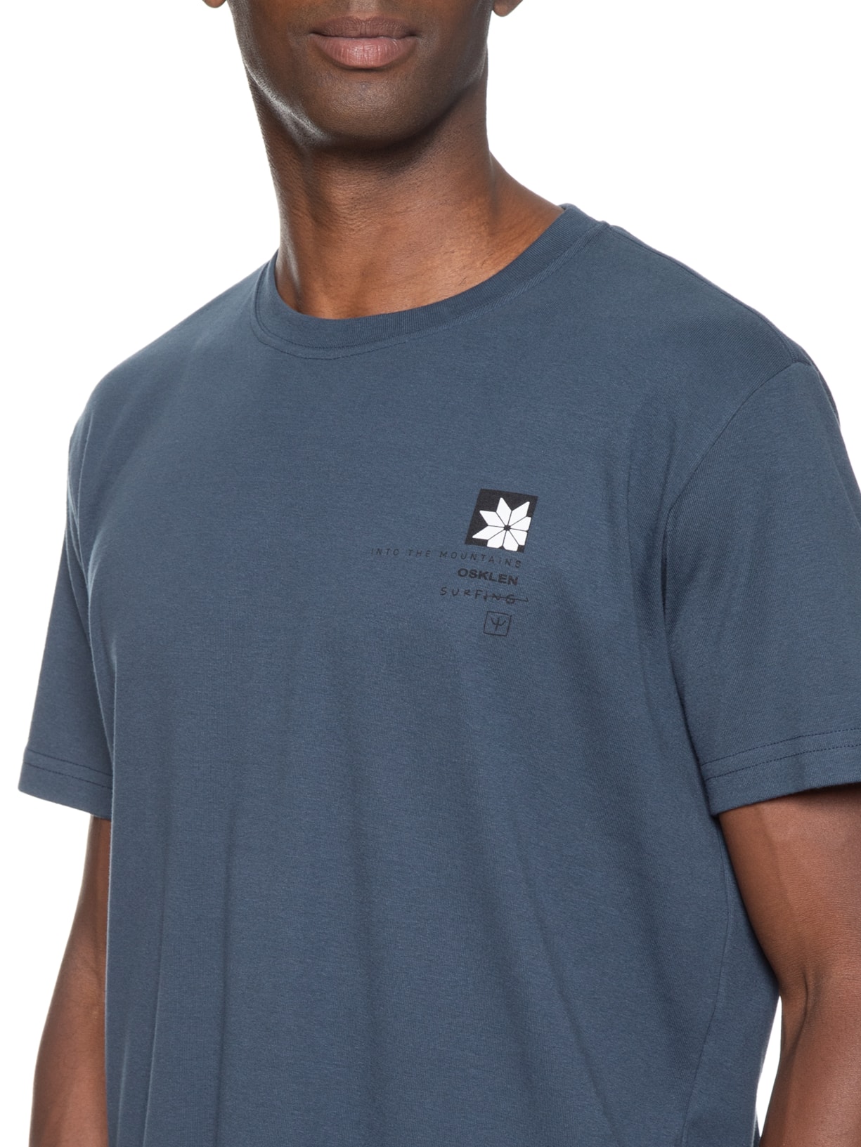 Camiseta Elements Masculina Azul Osklen