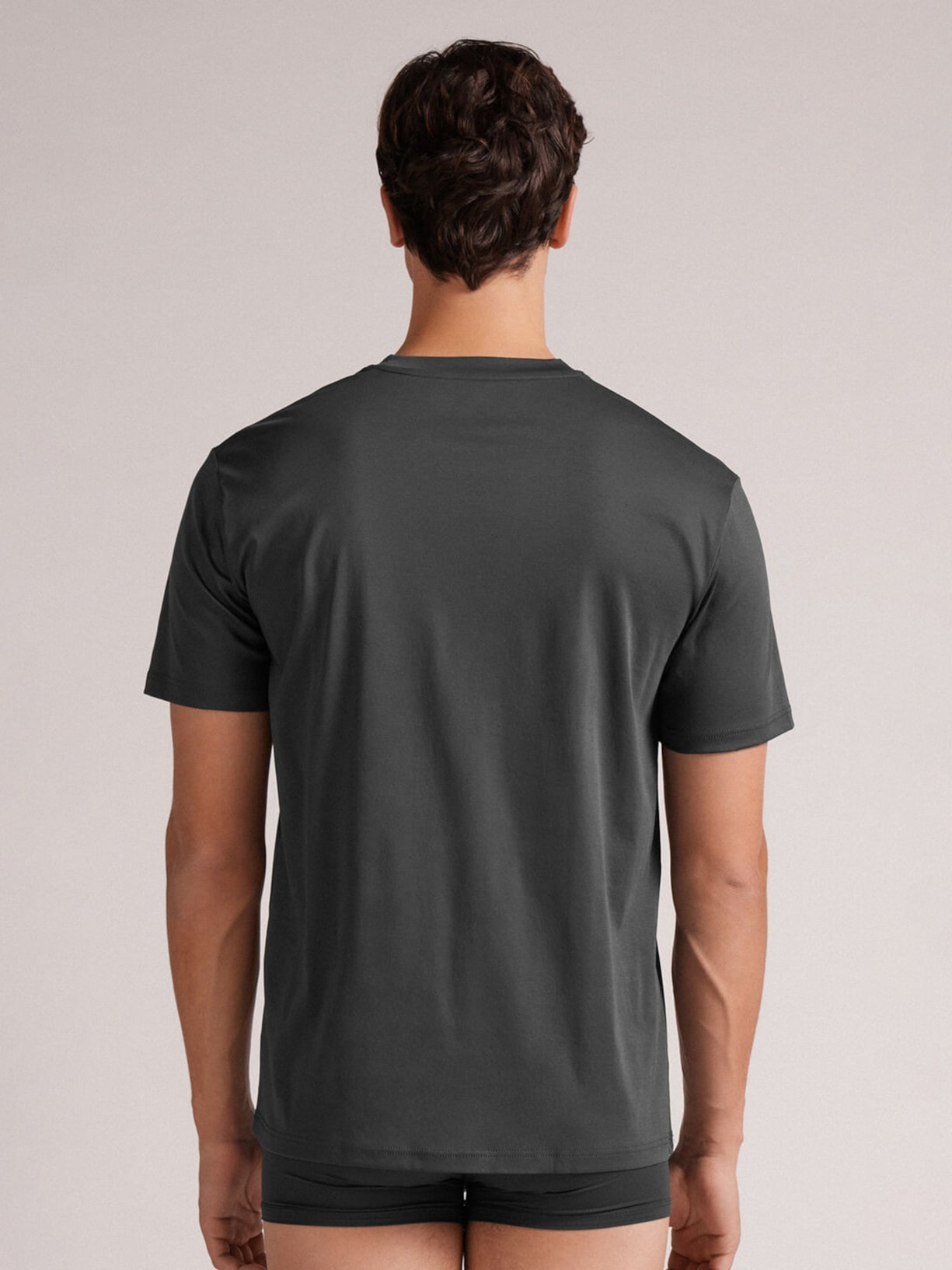 Camiseta Em Algodão Premium Cinza Intimissimi