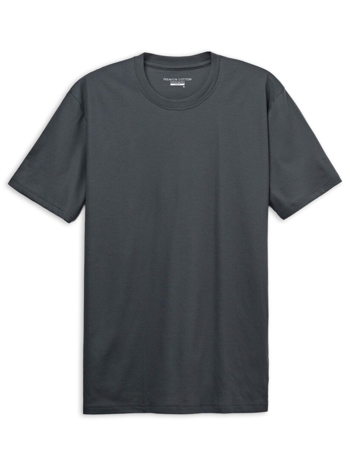 Camiseta Em Algodão Premium - Cinza