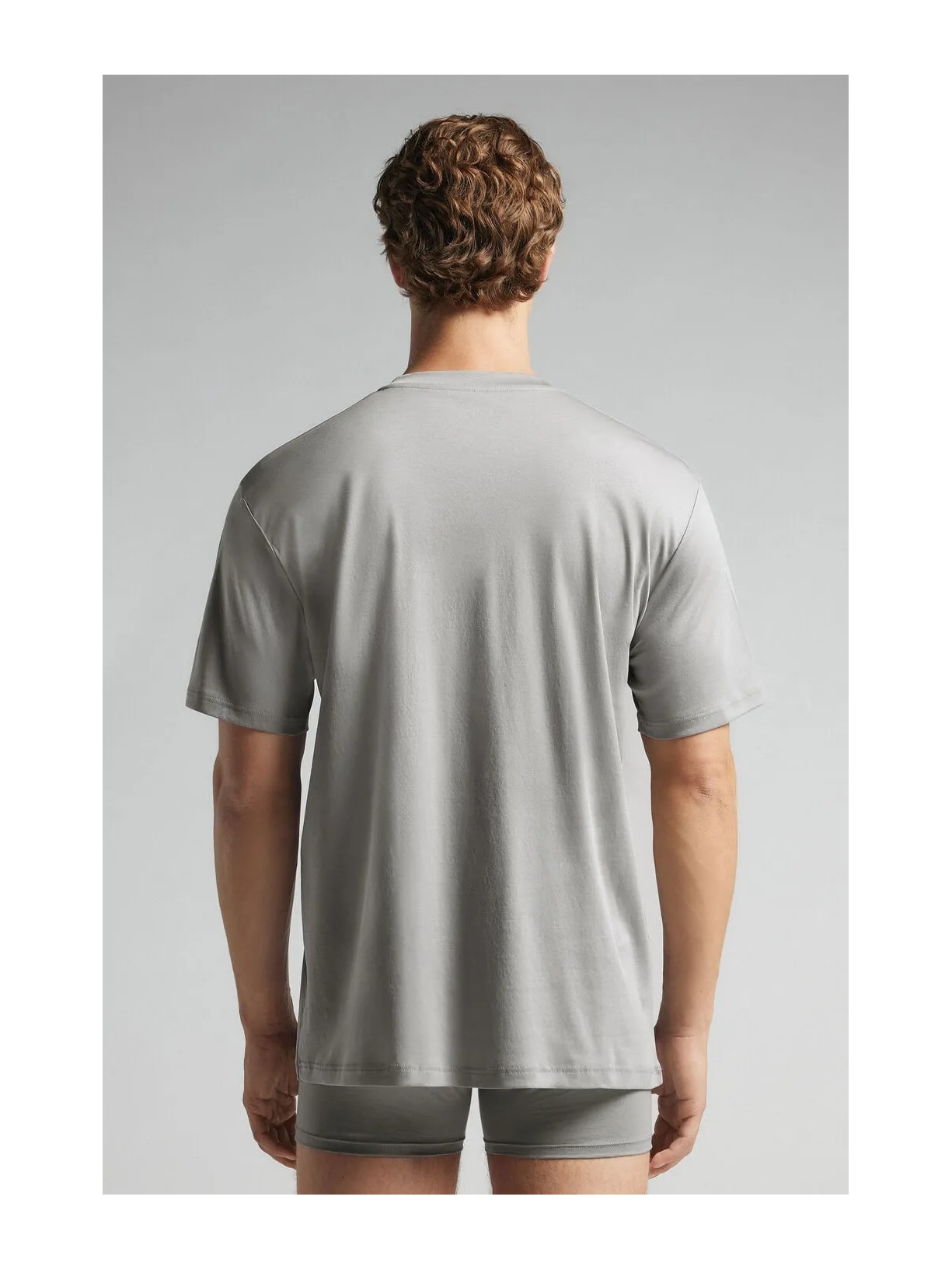 Camiseta Em Algodão Premium Cinza Intimissimi
